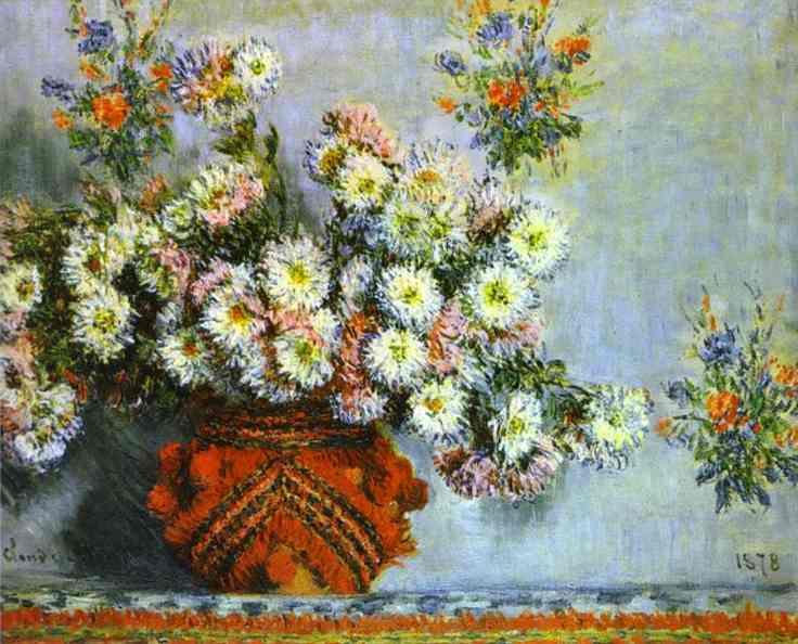 Claude Monet Chrysanthemums